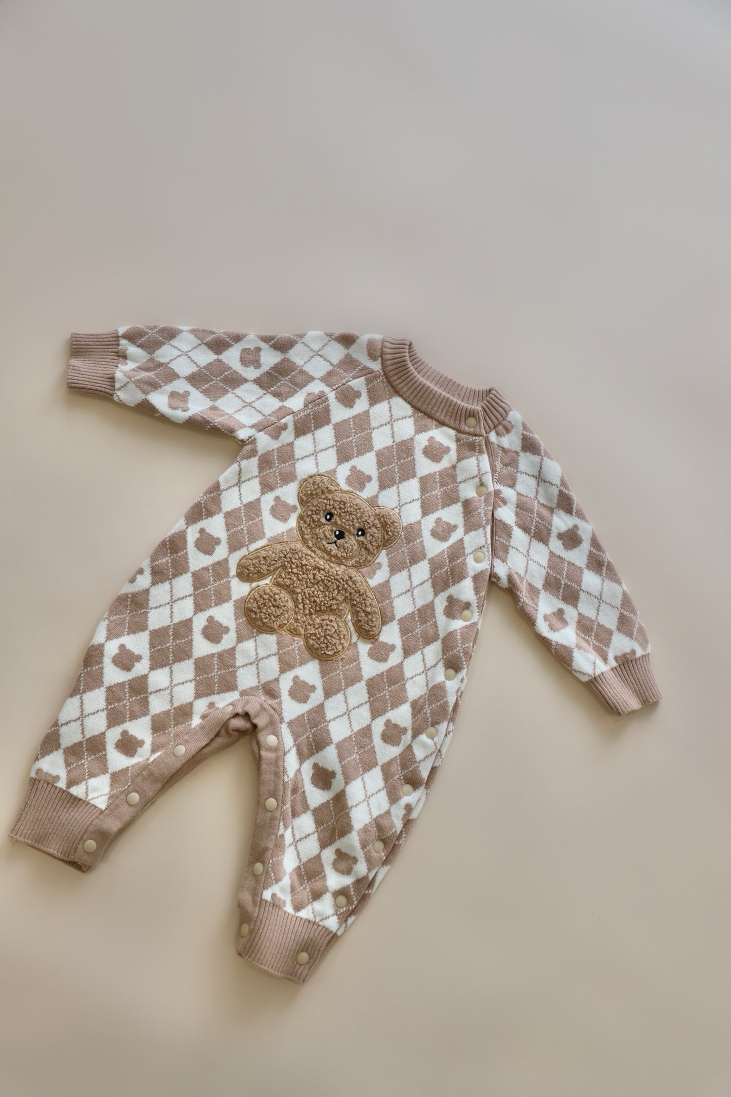 Bear Patched Romper