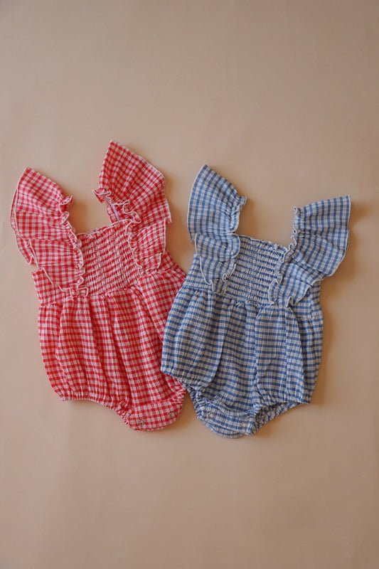 Gingham Romper